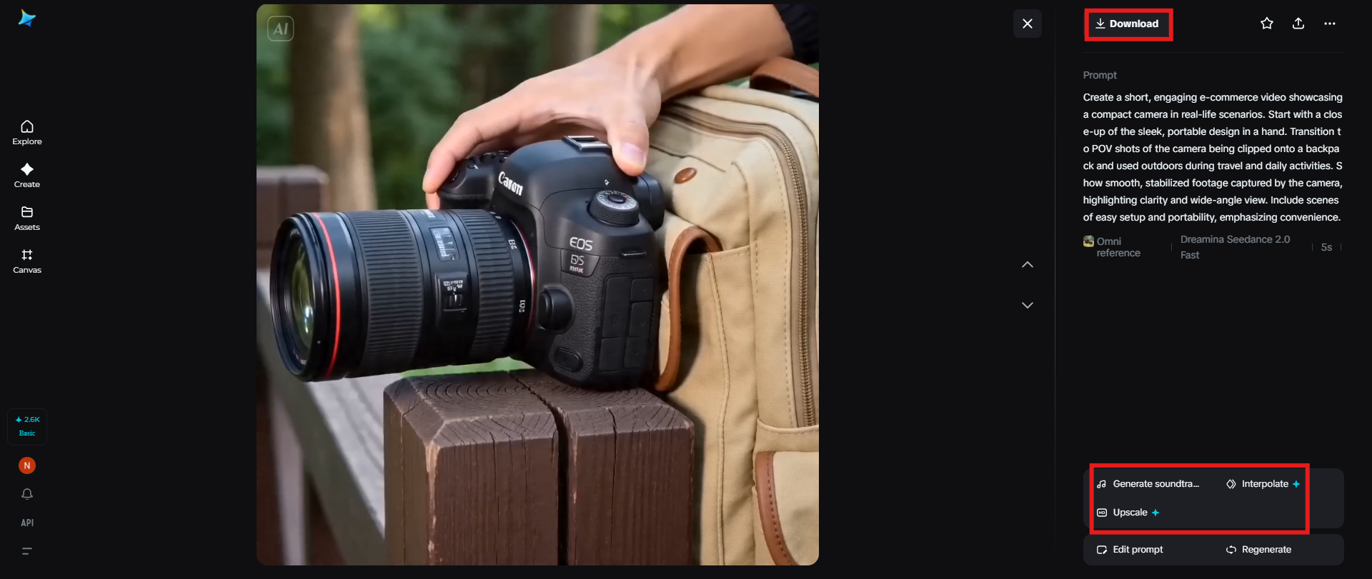 Redigera och ladda ner videon