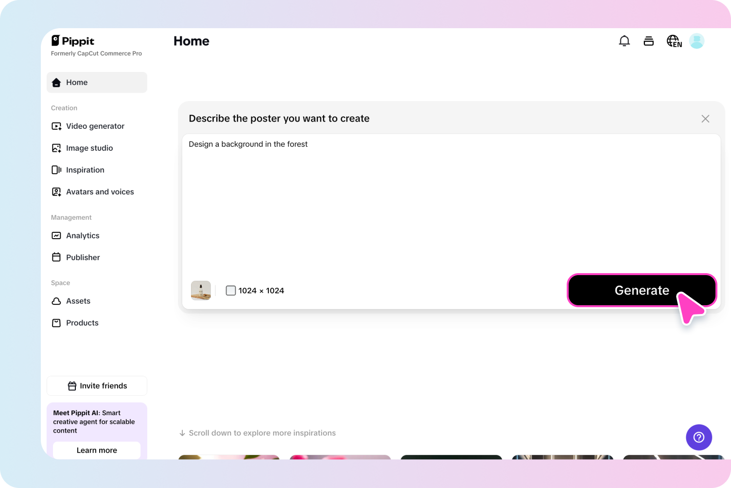 создать мотивирующий постер
