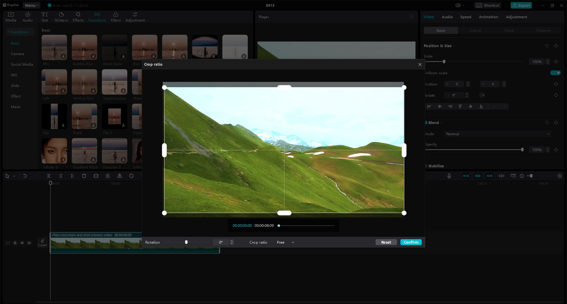 crop video