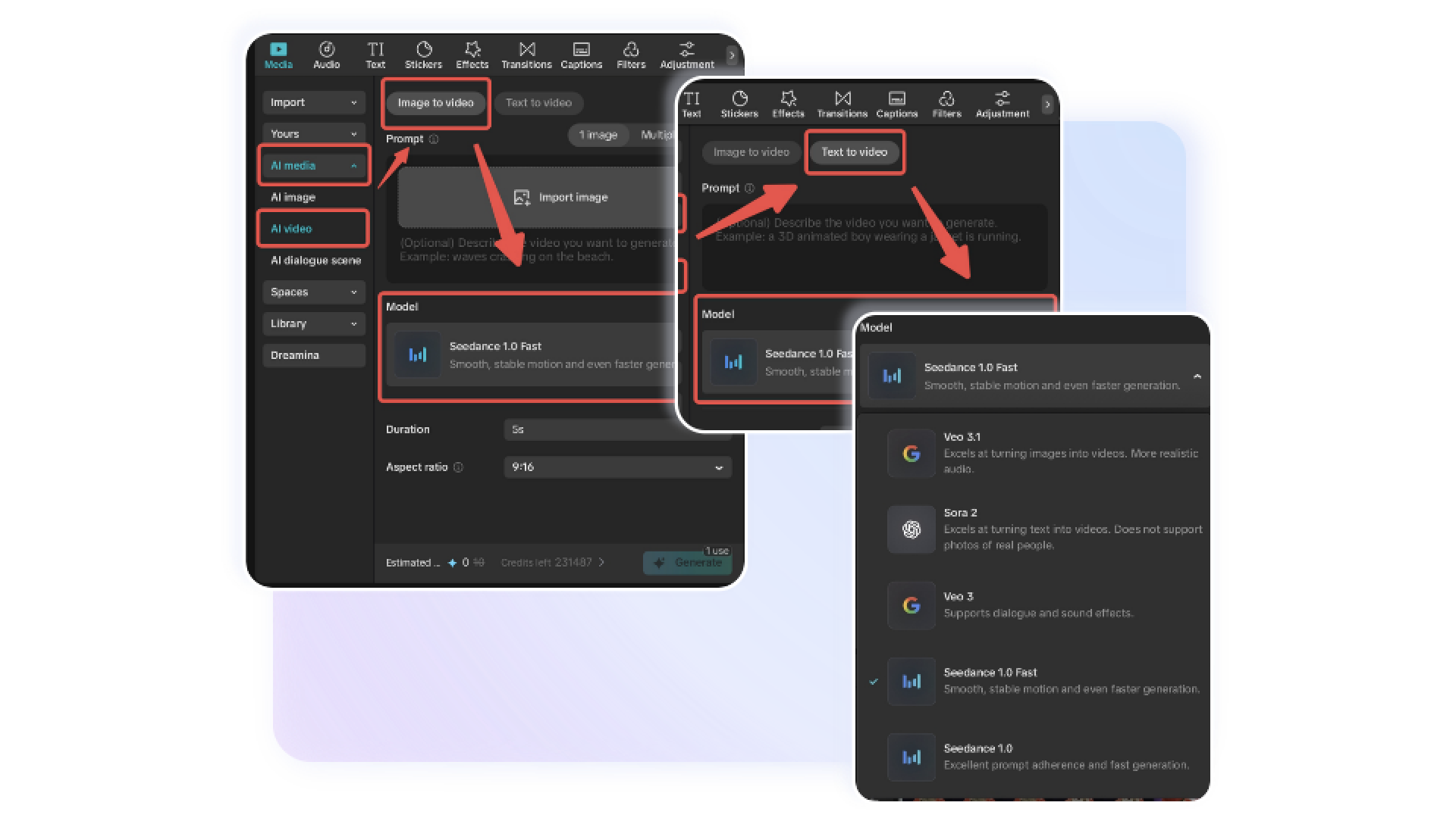 Generate Videos during Editing on Mobile App