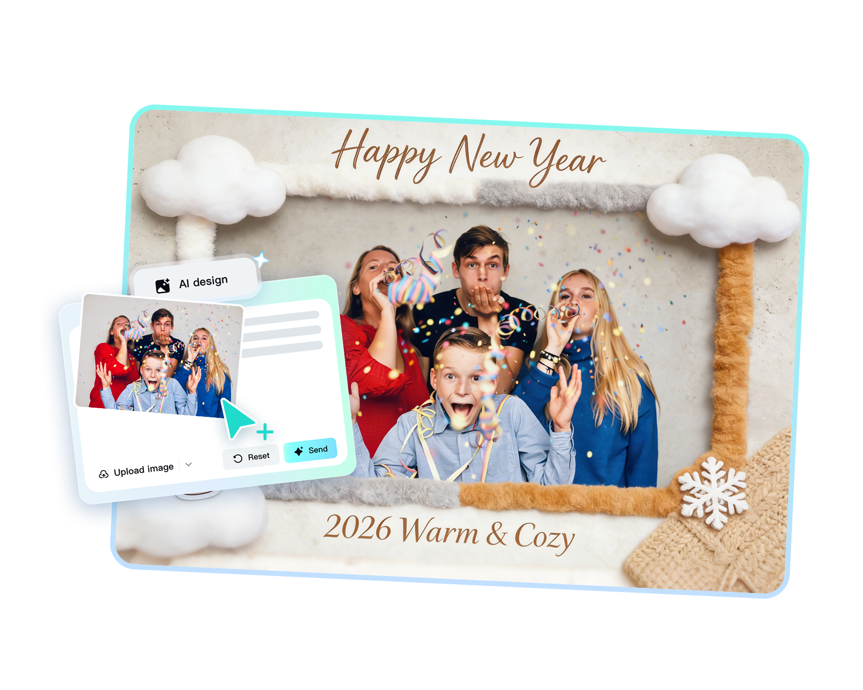 happy new year frame 