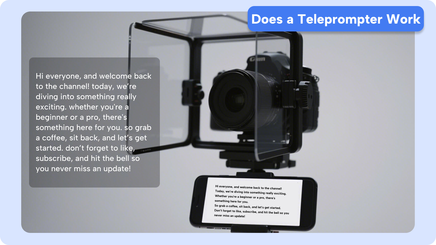 Bir teleprompter nasıl çalışır