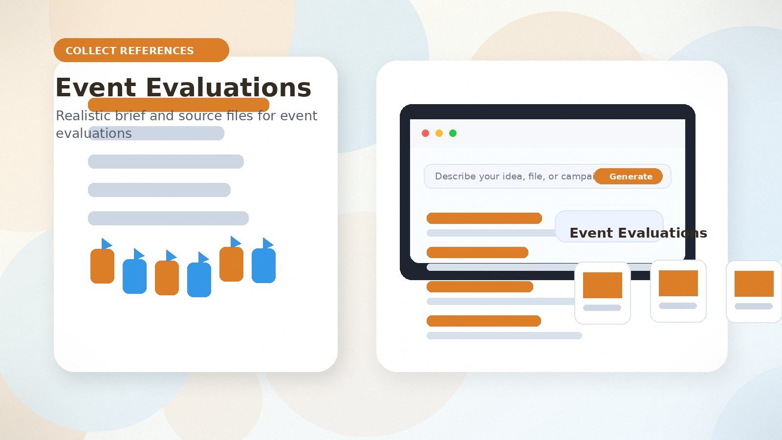 Event Evaluations realistic collect references visual for event evaluations