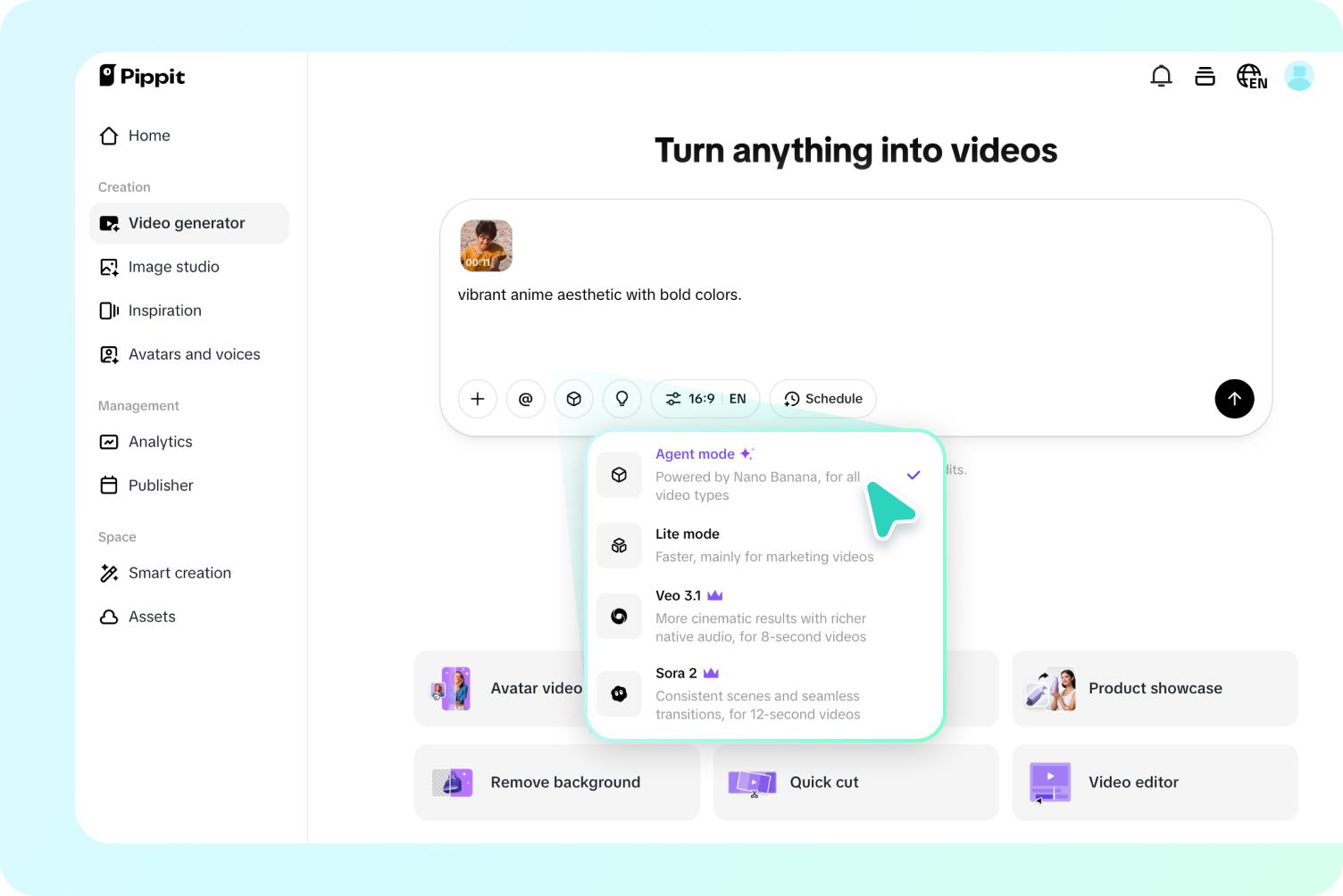 Processing video to video style transfer