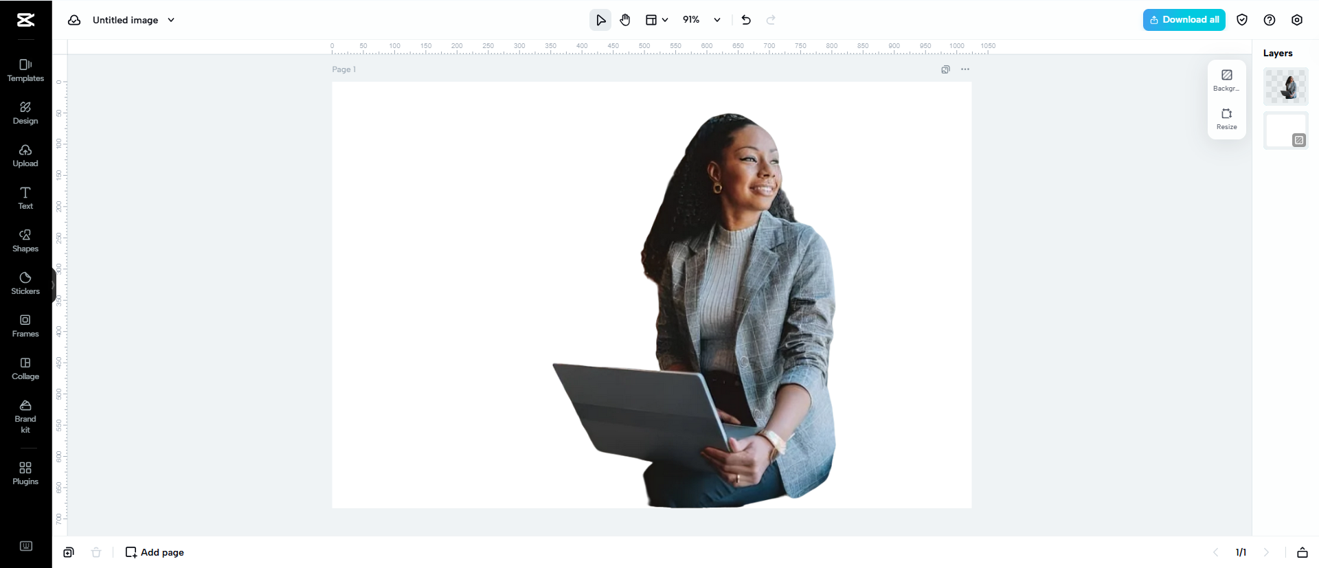 CapCut Web image cut out