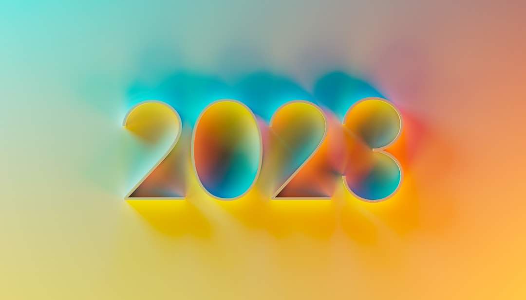Year-end recap slides, minimal