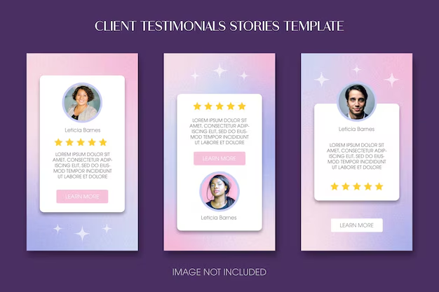 Instagram photo montage of customer testimonial highlights