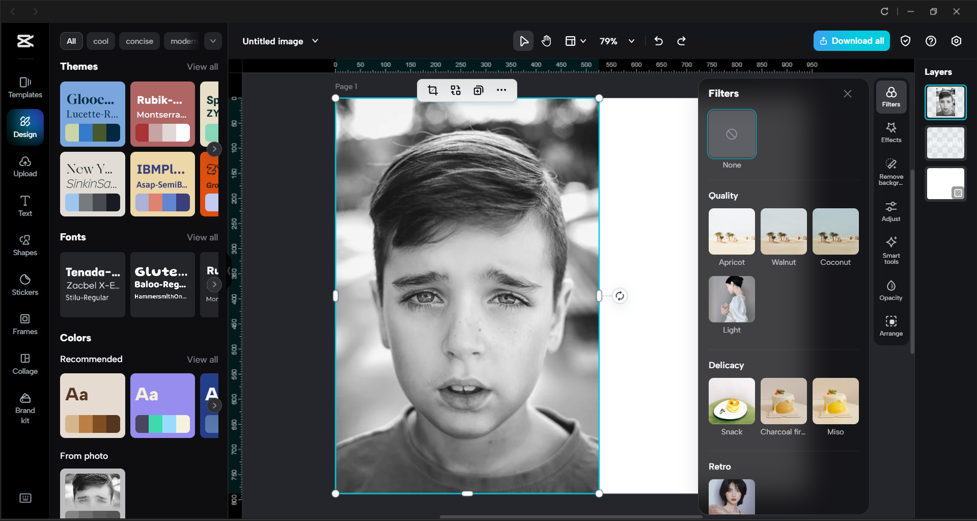 Interface of the CapCut desktop video editor - a quick way to edit Facebook post templates