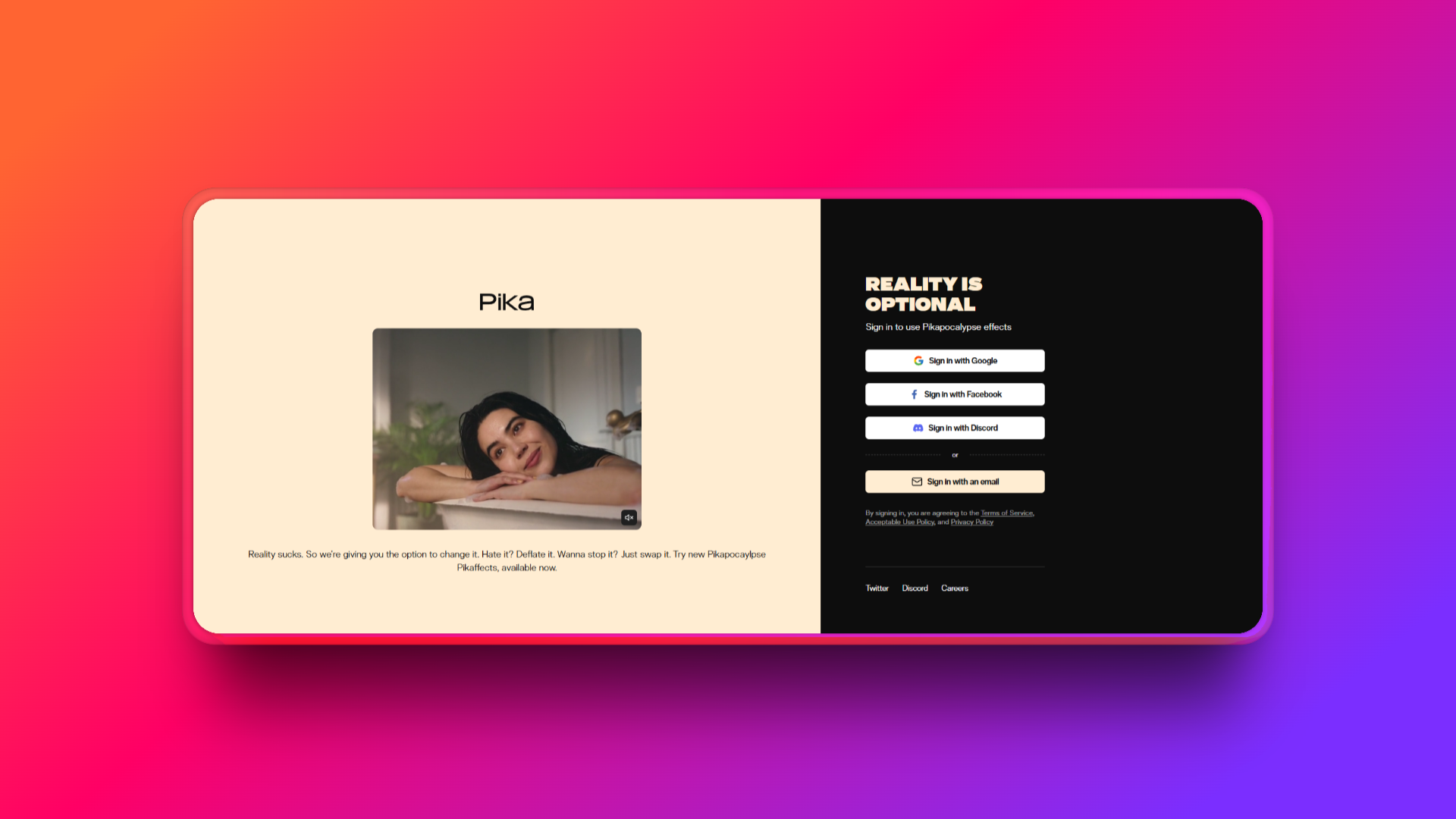 Pika Labs' official website