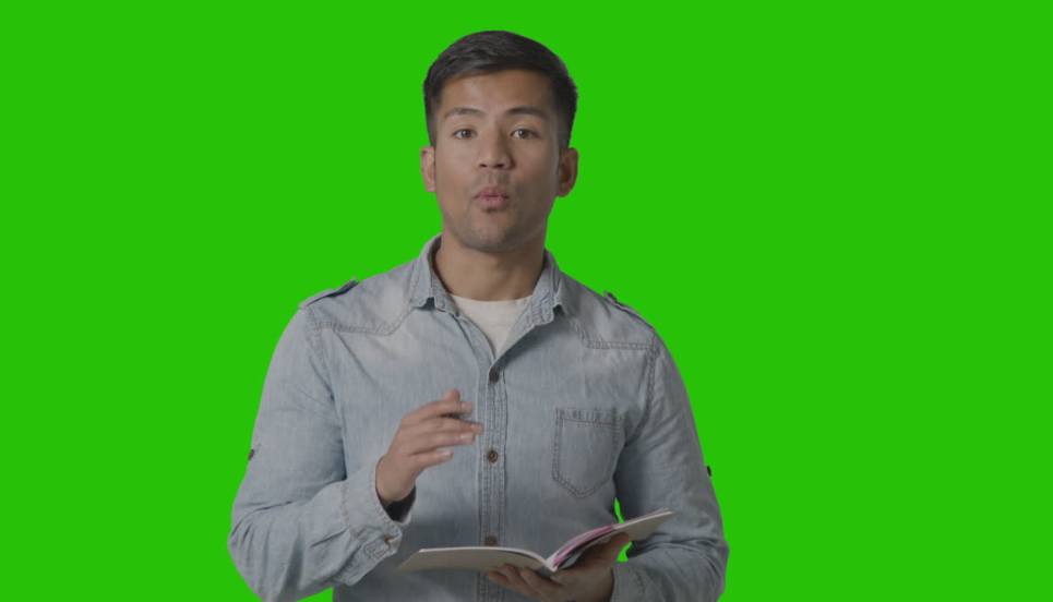 Écran vert pour l'éducation en ligne