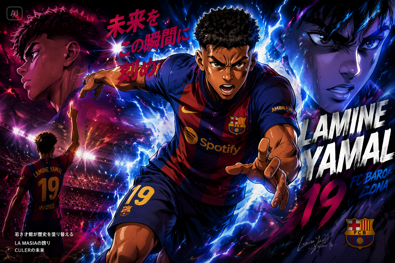 AI football player poster prompts prompt