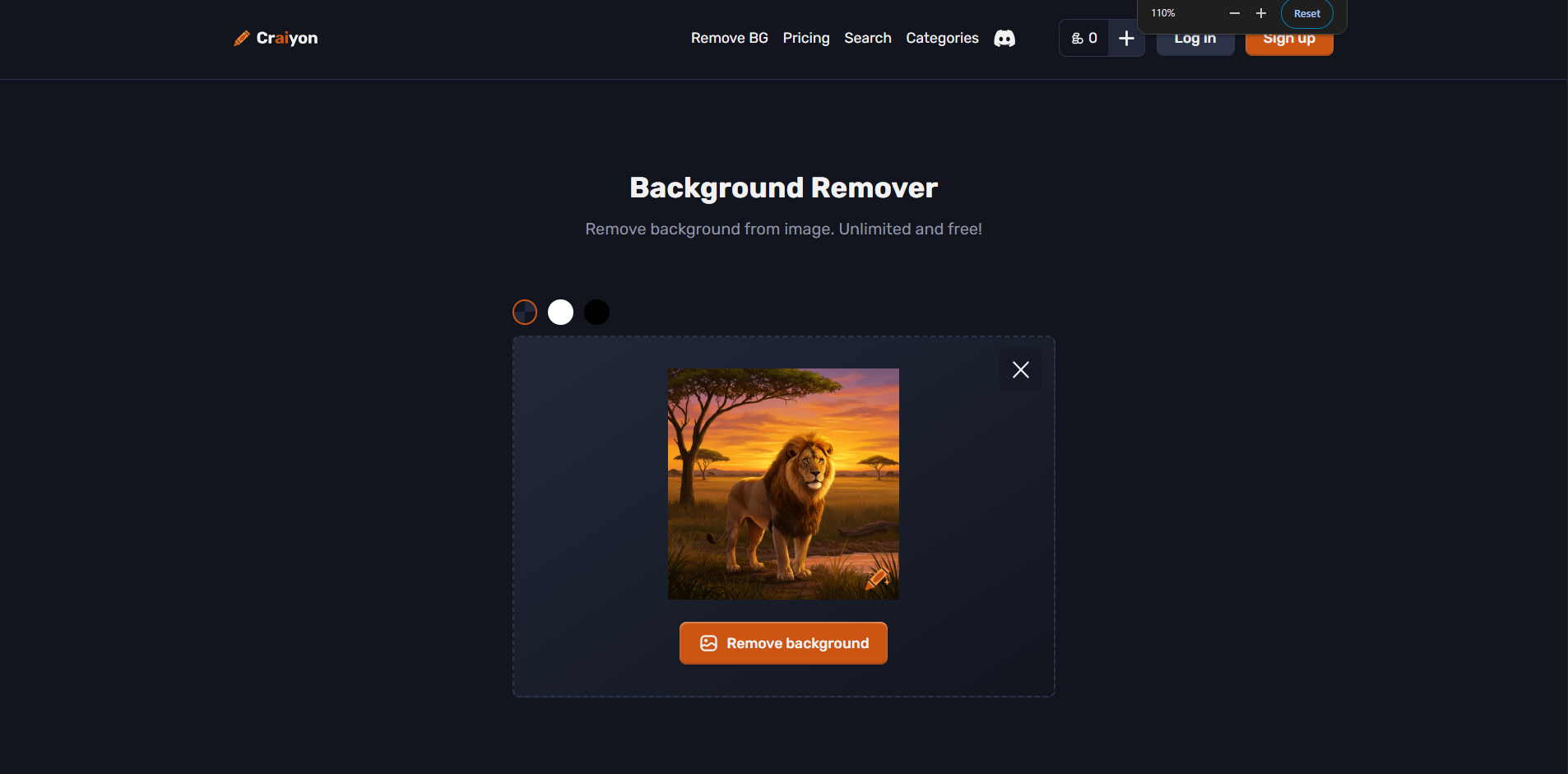Refinando a imagem no gerador de imagens de IA gratuito Crayon