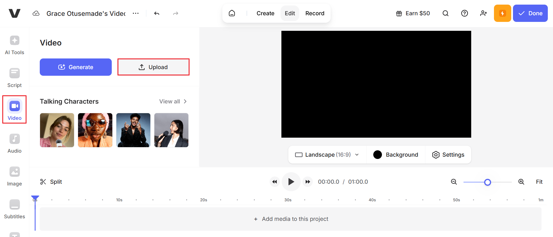 Upload your video
