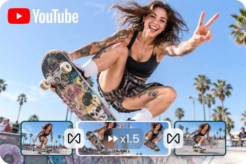 Extreme sports video production for YouTube