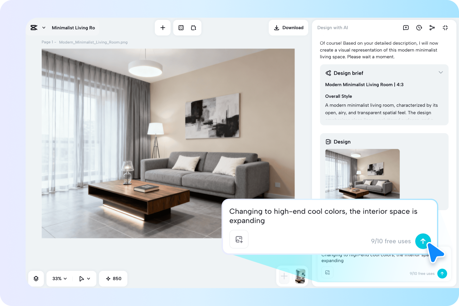 Genereer het ontwerp