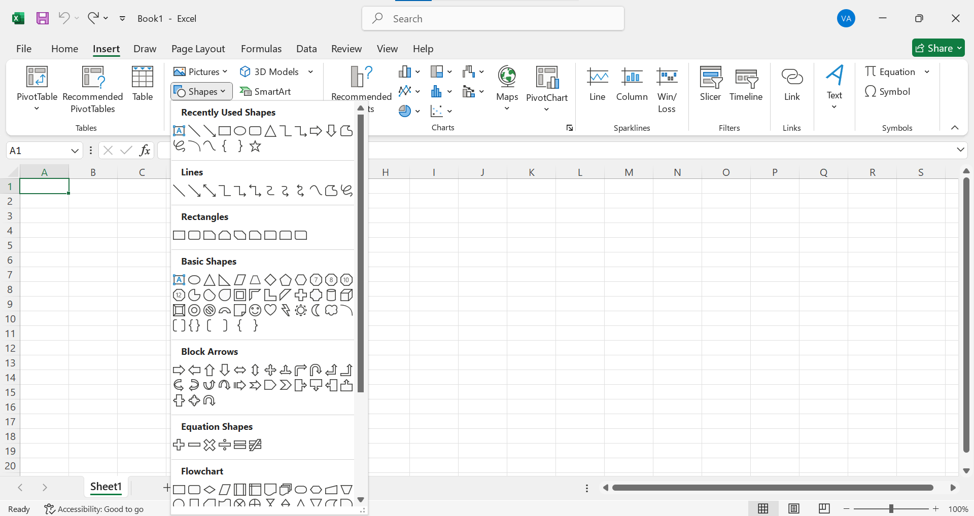cara membuat carta organisasi dalam excel