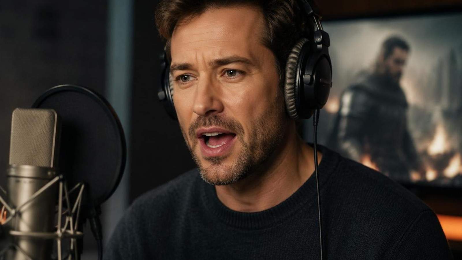 English dubbing lip sync AI template cover