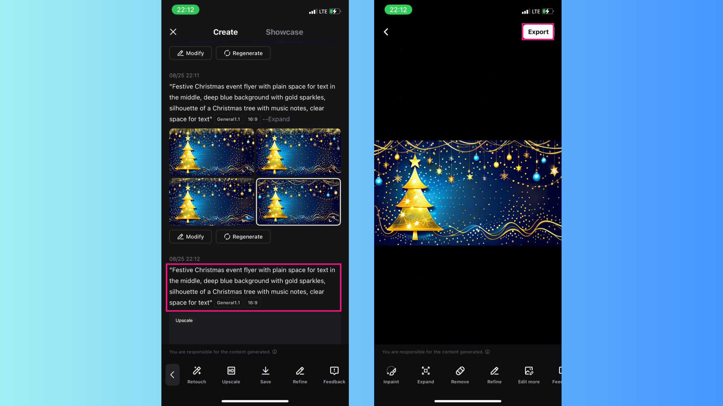Christmas event flyers
