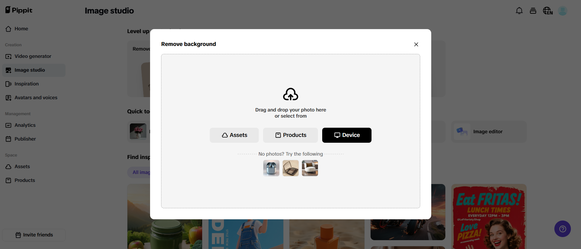 Pag-alis ng background