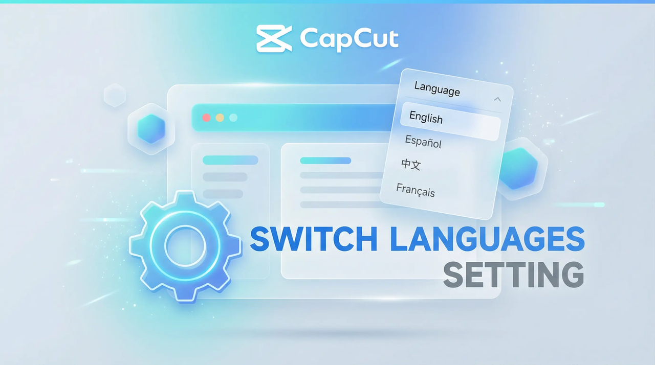 switch languages in CapCut