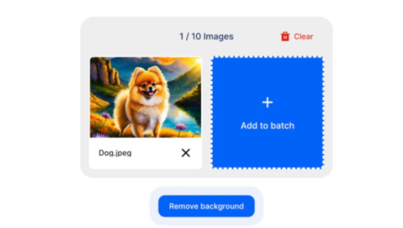 Removing the background in Clipdrop