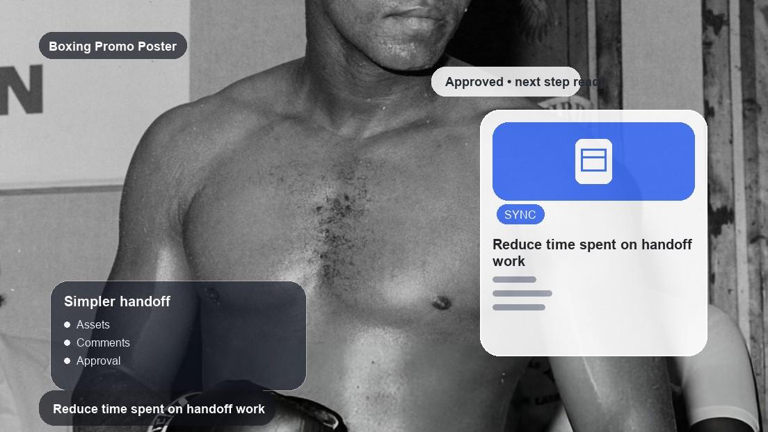Boxing Promo Poster Maker realistic image for reduce time spent on handoff work