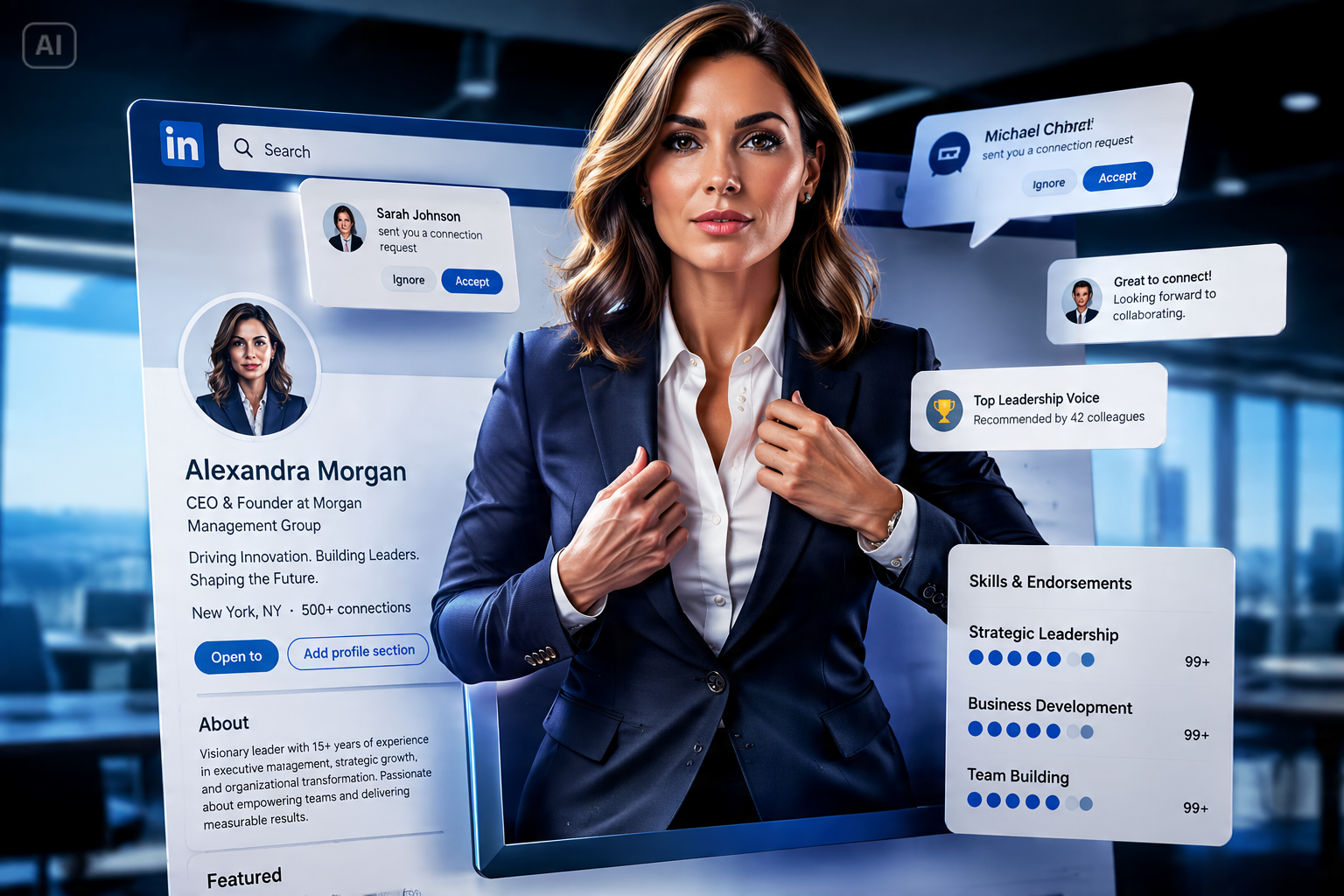 AI 3D popout social media poster generator features