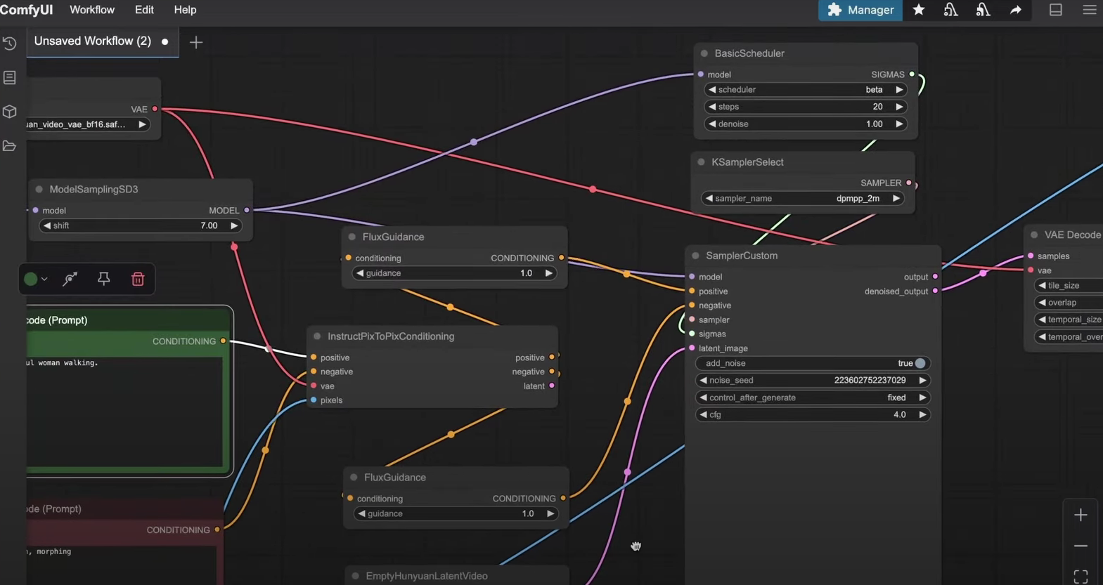 ノードを使用して動画の出力をカスタマイズおよび管理します