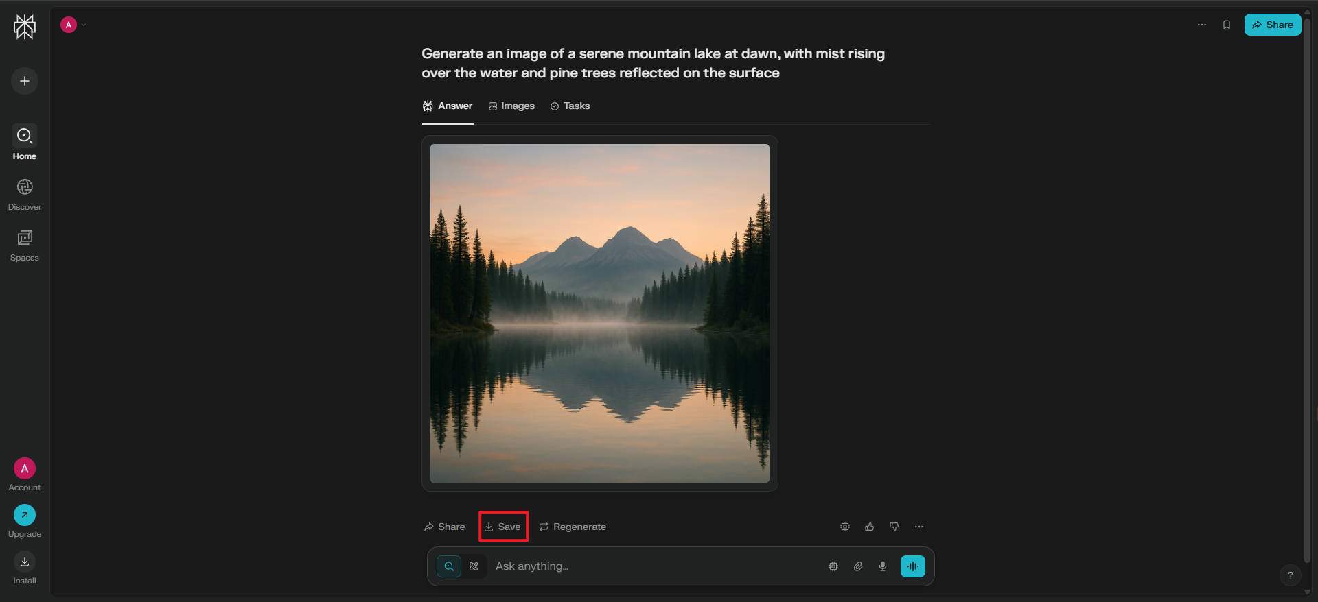 can Perplexity ai generate images