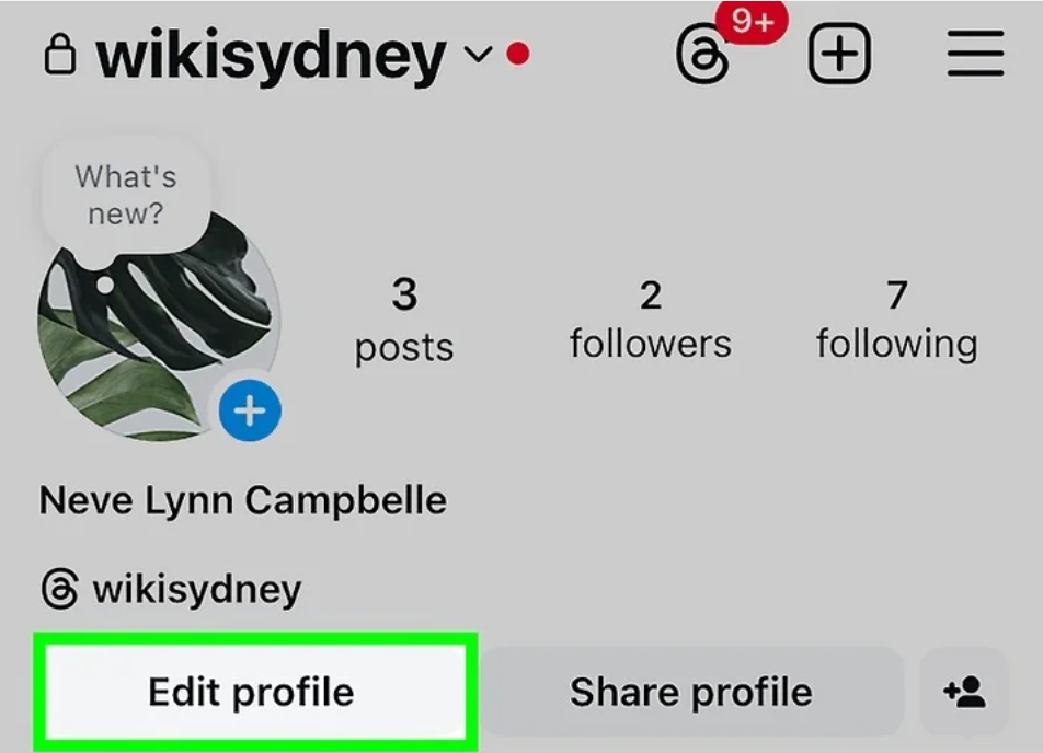 Käytä profiiliasi Instagramissa