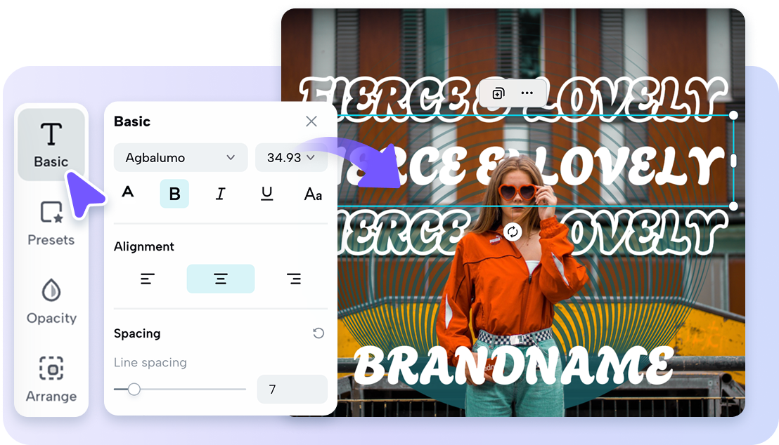 Personalized text style for unique cover design