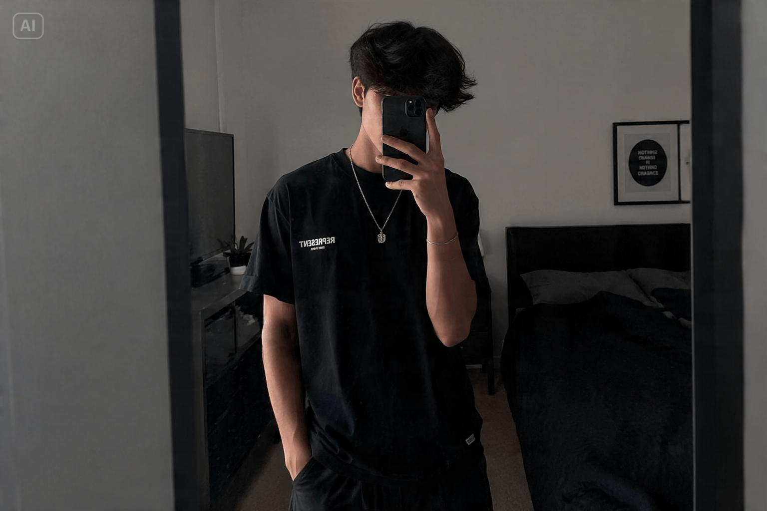 Spiegel Selfie Junge