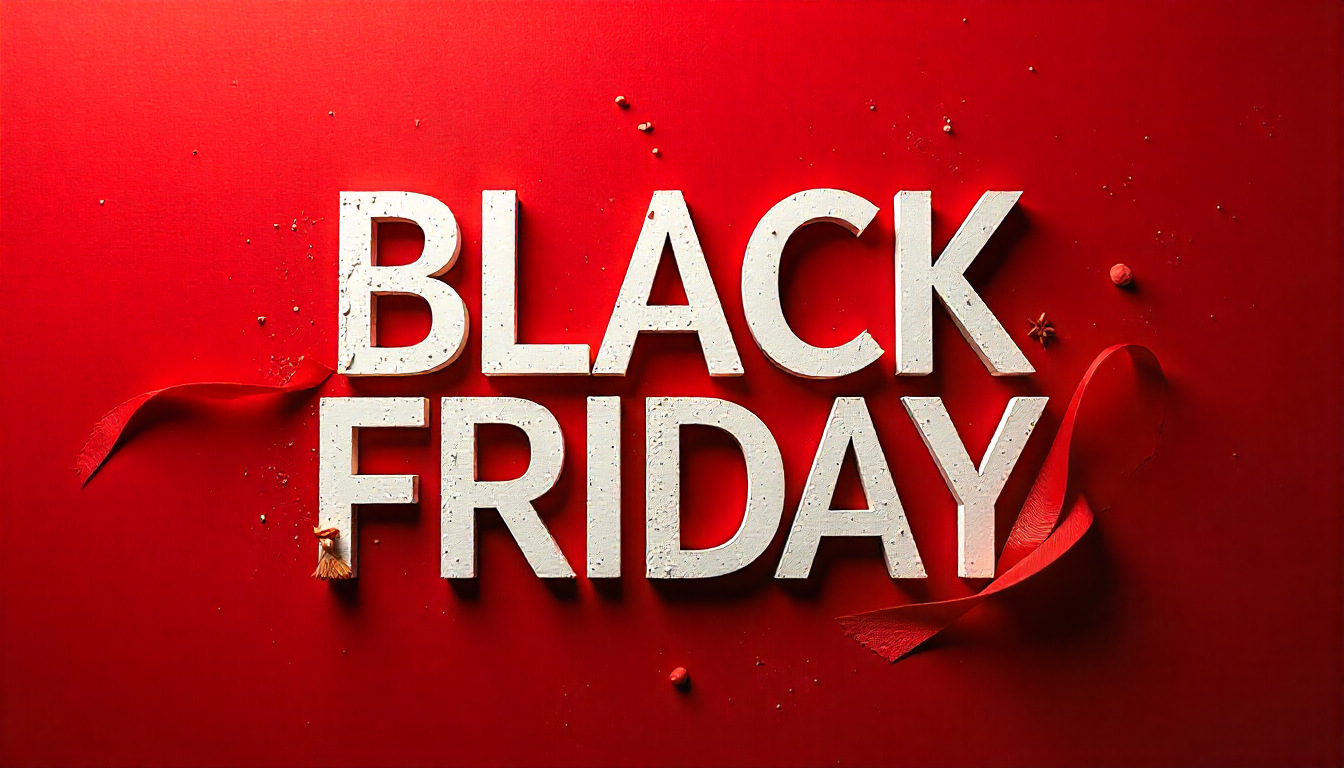 Flash sale banner with red background and white text