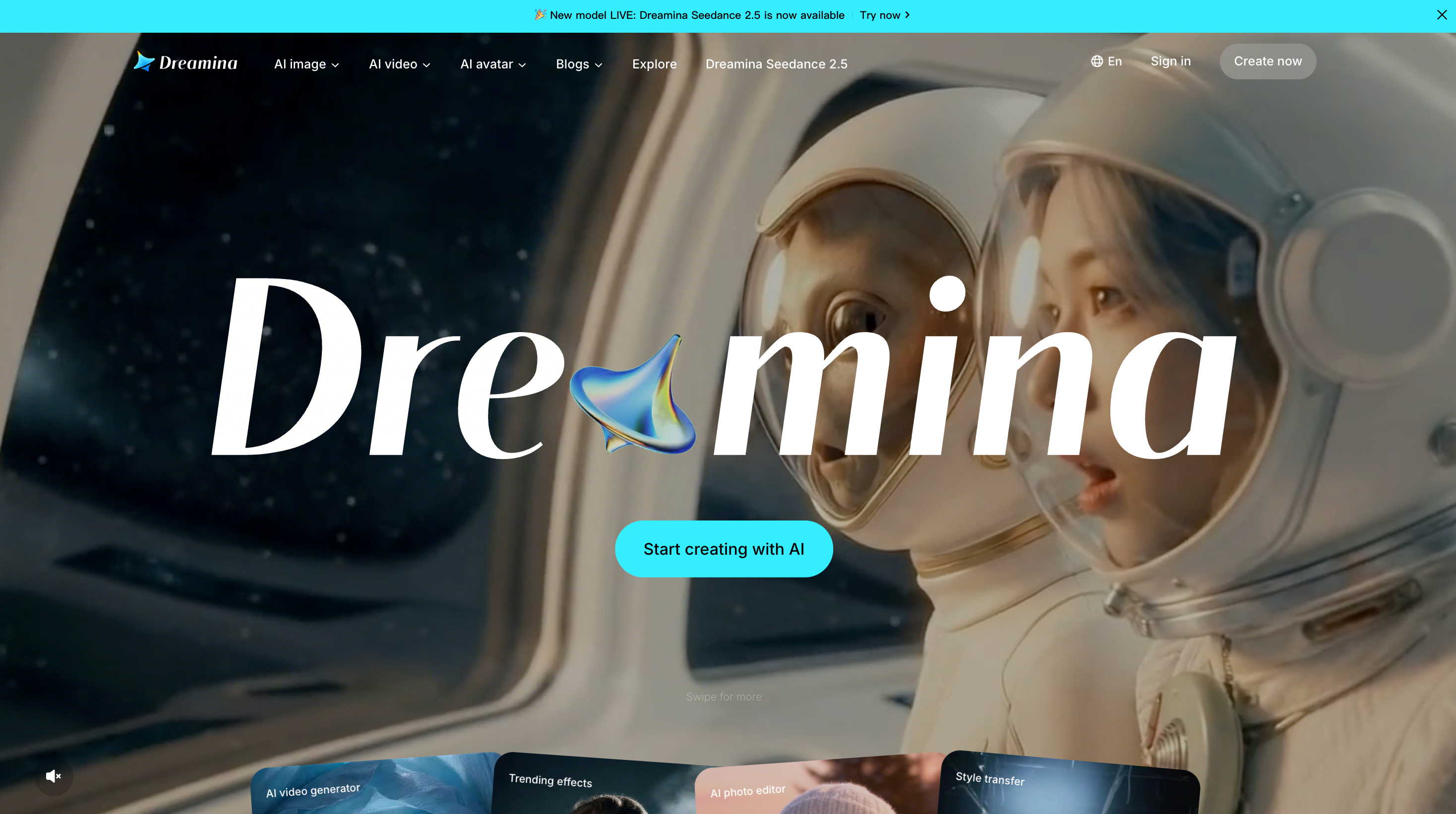 Dreamina: pinakamahusay para sa reference-led control at in-workspace refinement