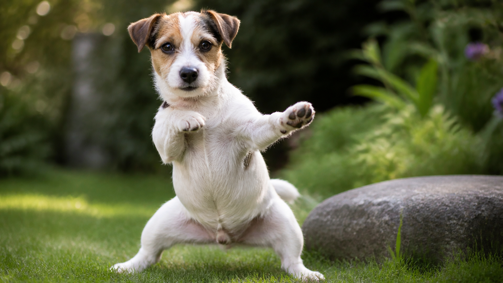 Esempio di posa dell'equilibrio del gatto