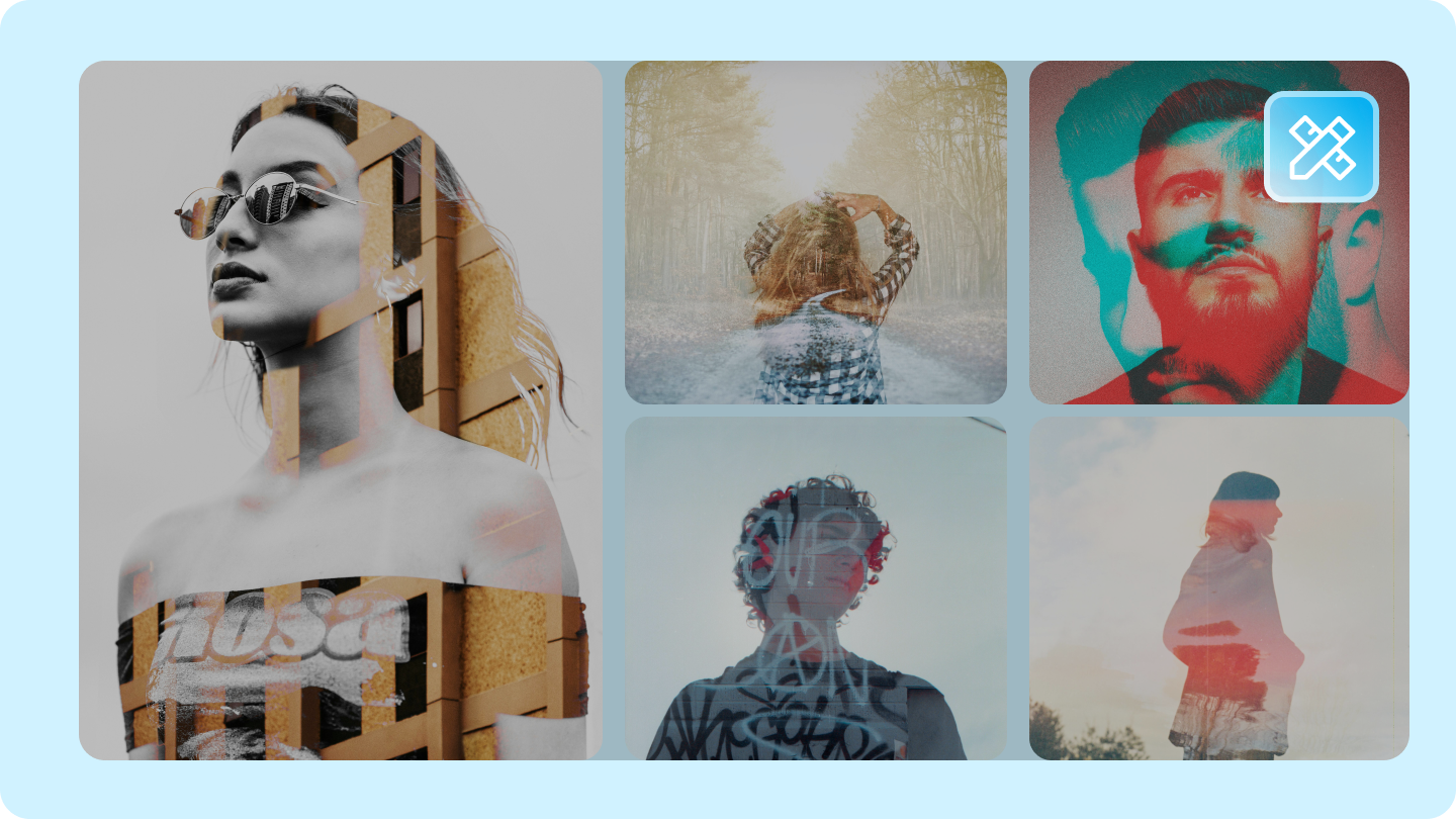 double exposure images