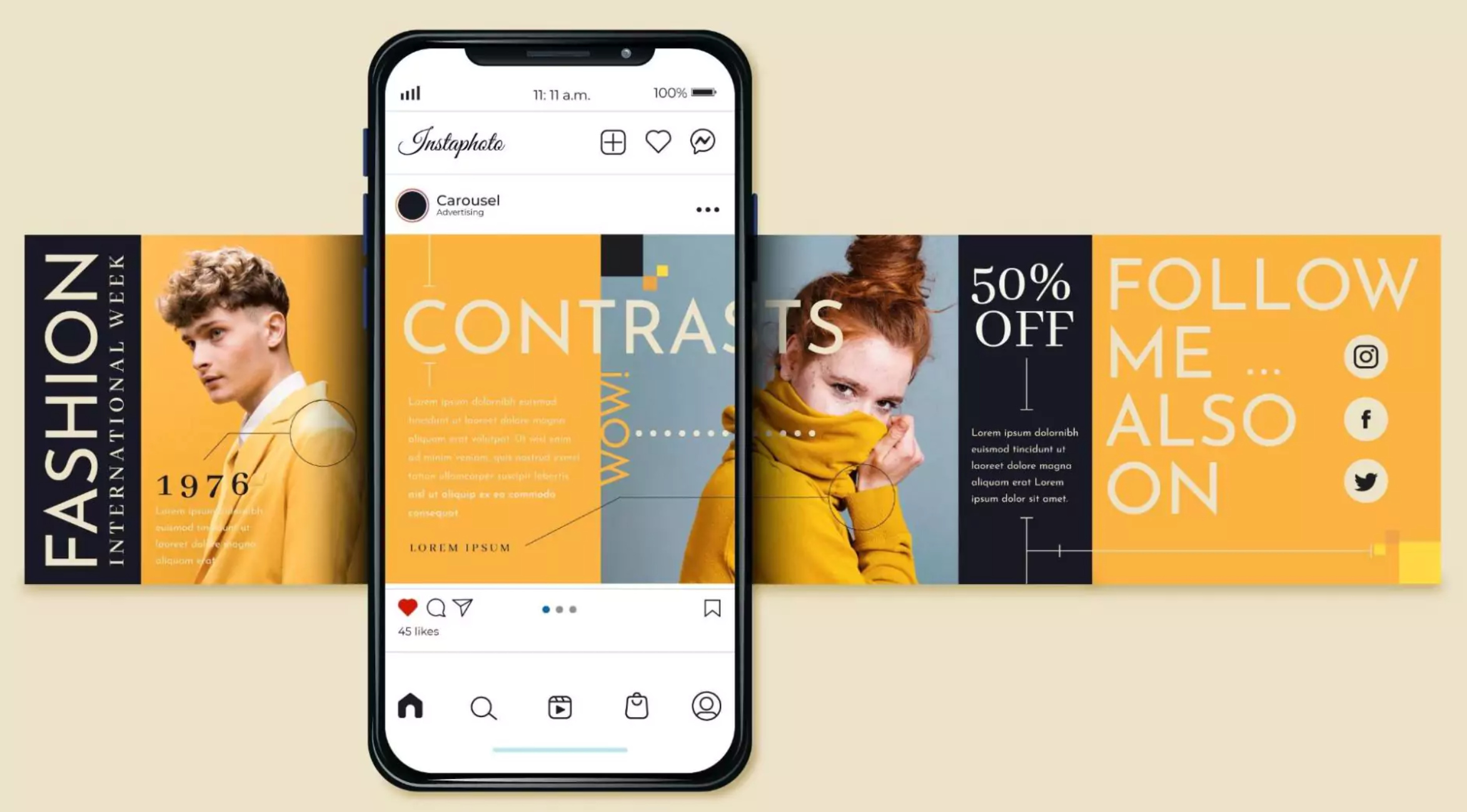 Types of Instagram ads you must know - Carousel ads