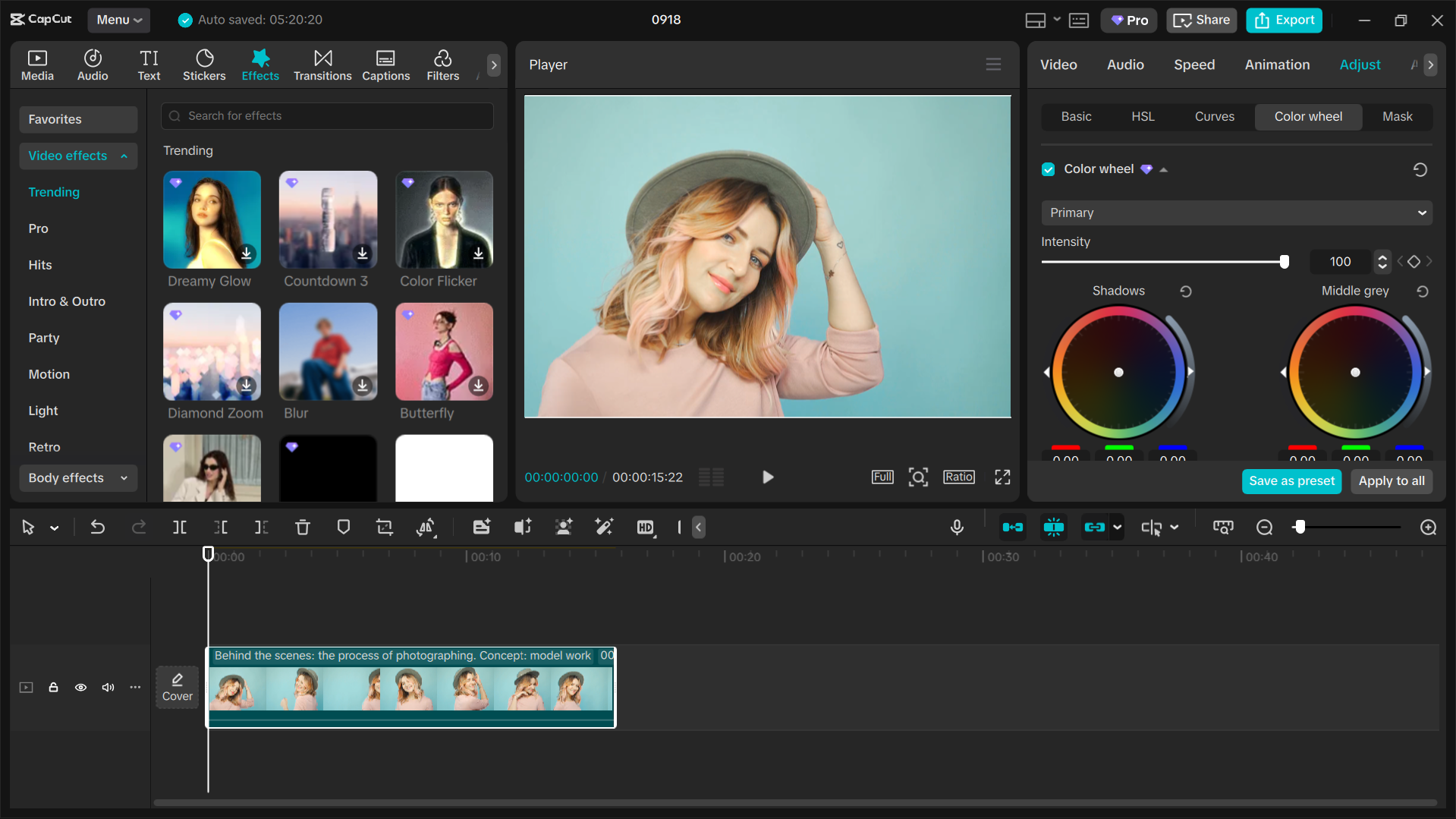 CapCut desktop video editor interface