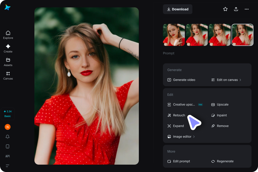  Customize and edit the lip color