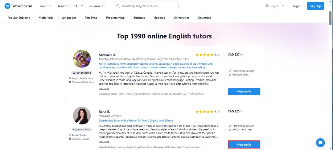 Virtual tutor