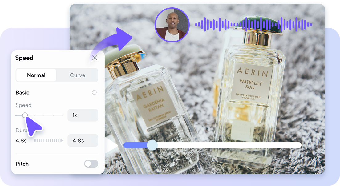 Testreszabható AI avatar és hangbeállítások