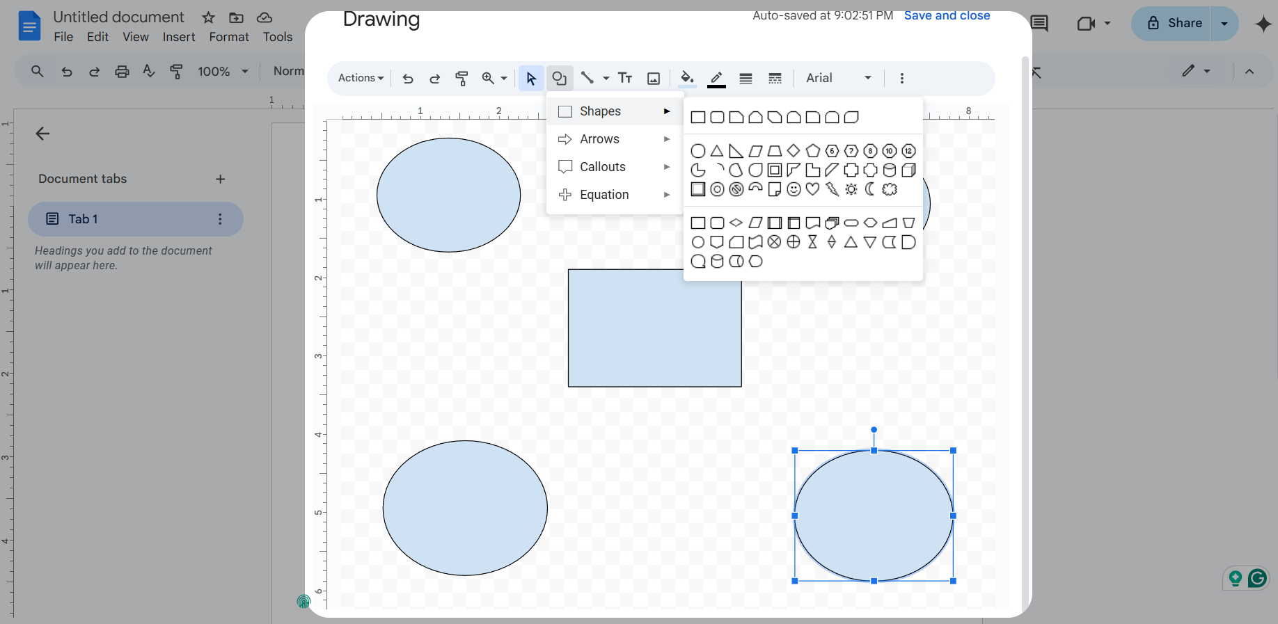Add shapes, connectors, and text