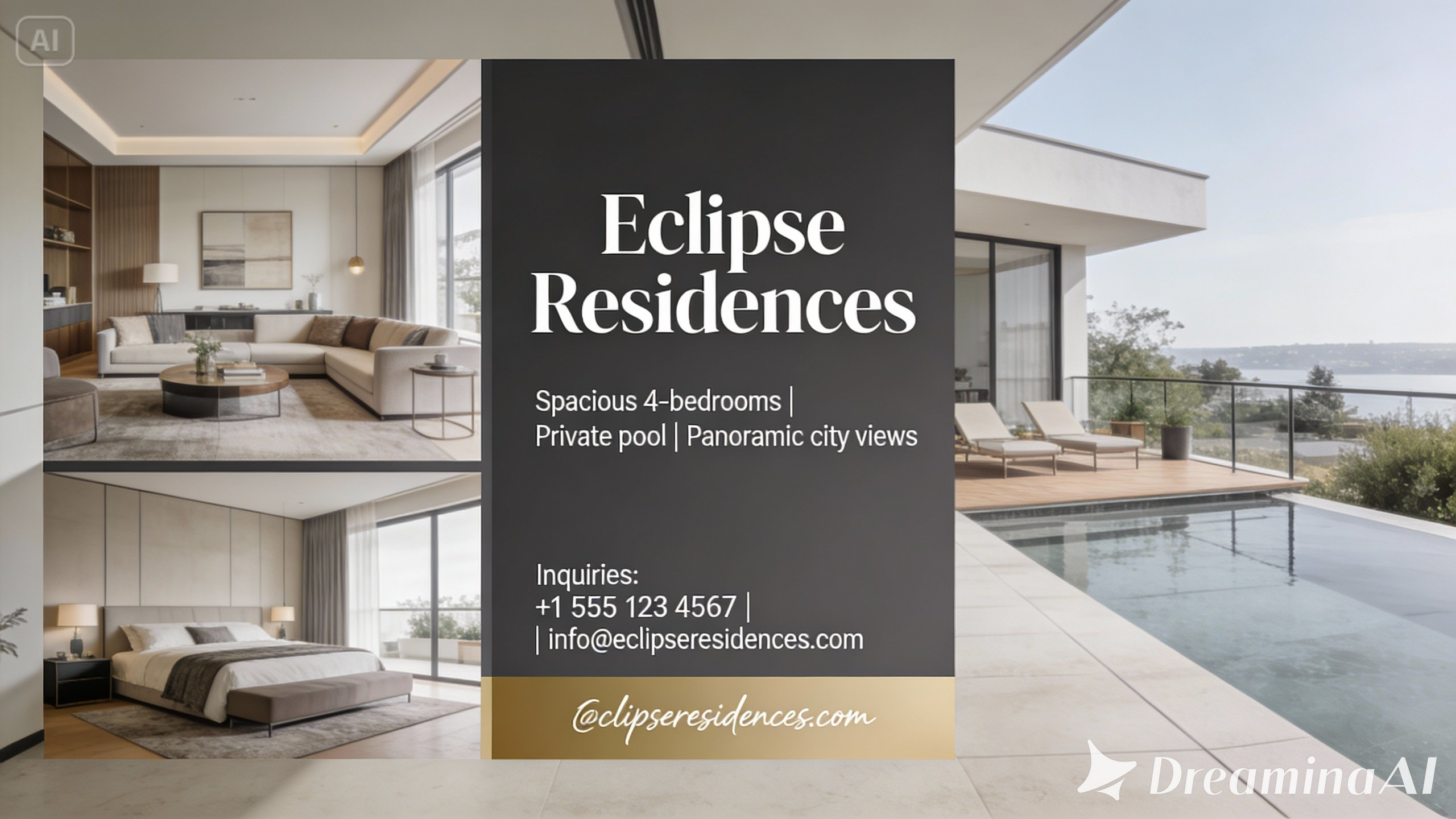 Luxury property showcase flyer