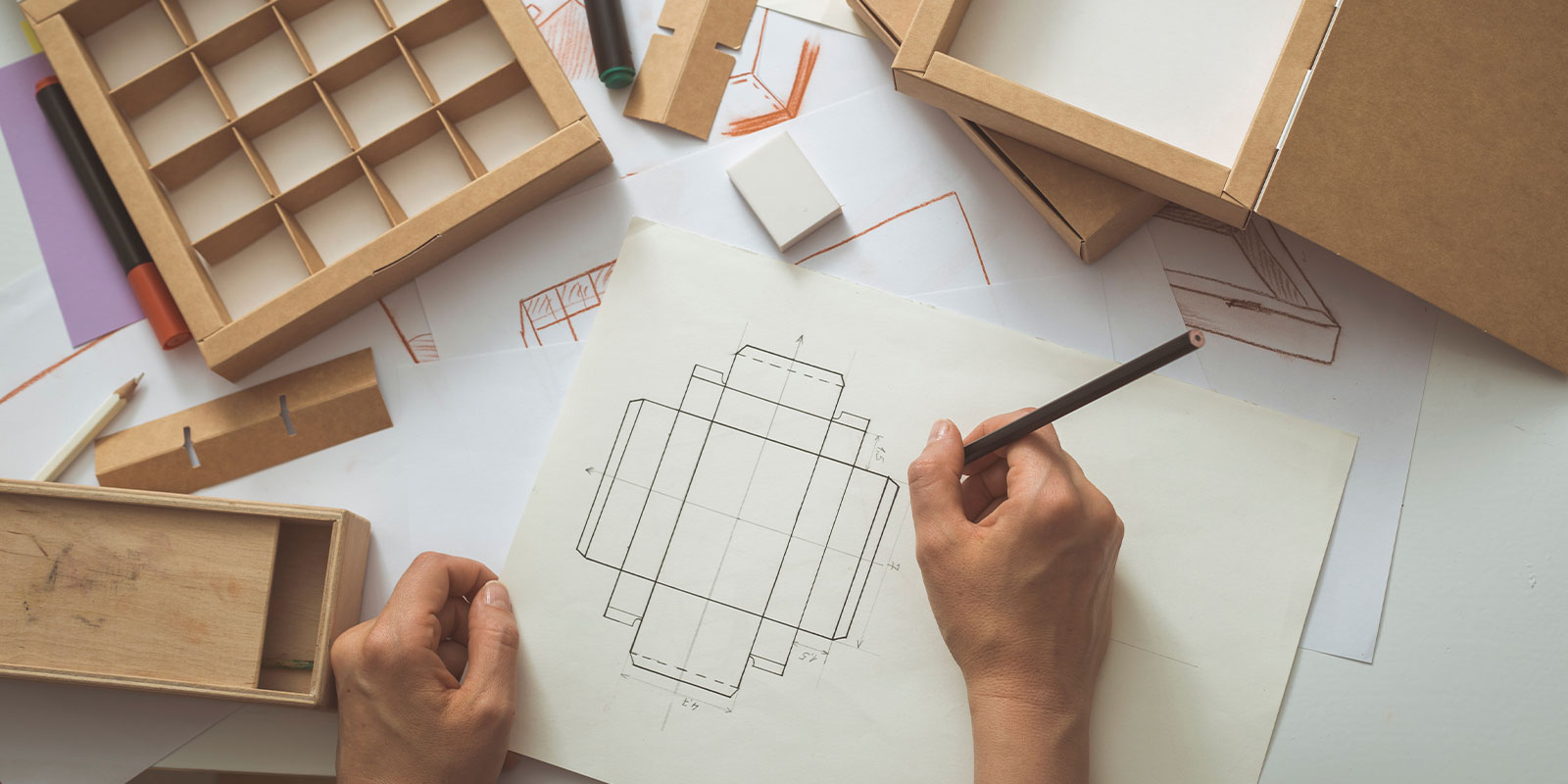 Checking packaging design from different angles