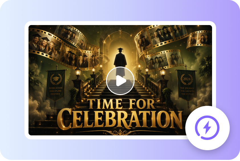 Fast graduation video creation