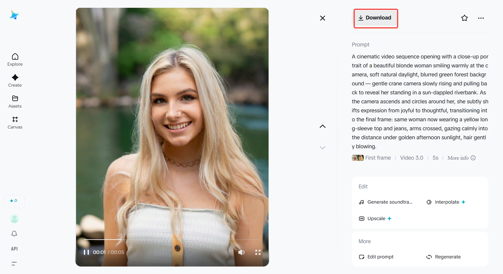 Baixe o vídeo final