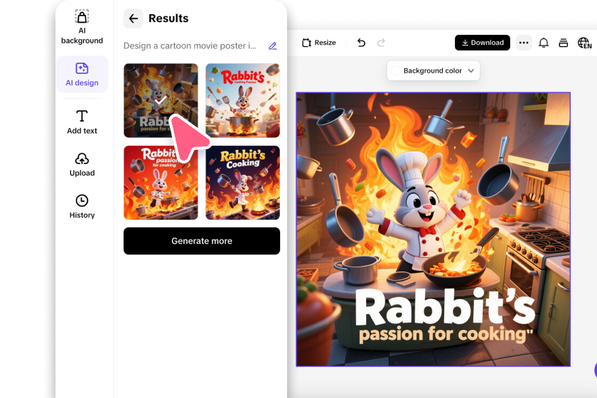 Customize your cartoon poster