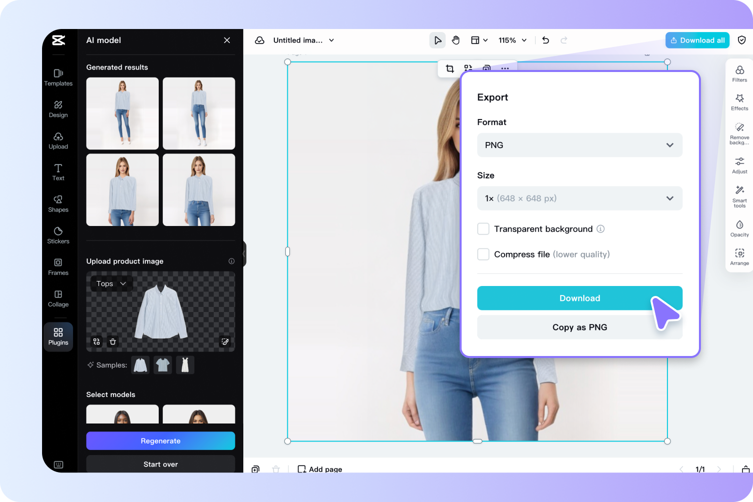 Export & share the model