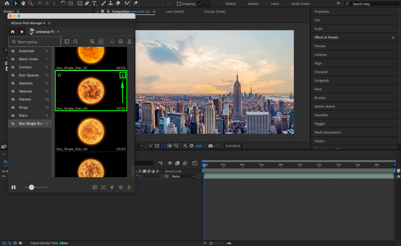 Creating basic effects