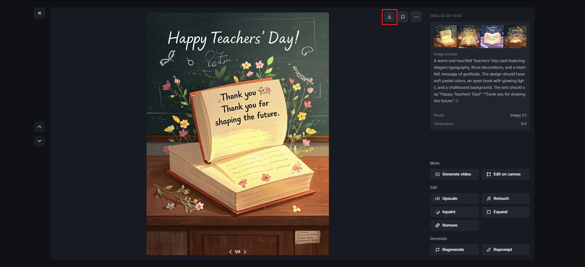 teacher day wish card